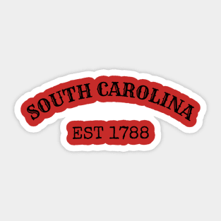 South Carolina Est 1788 Sticker
